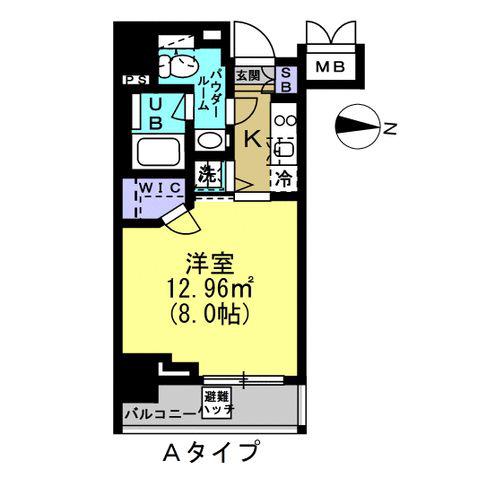 ルーラル二十四番館(1K/7階)の間取り写真
