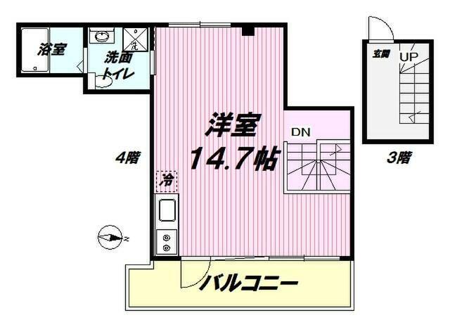 CENTRAL GINZA ST. BLDG(ワンルーム/4階)の間取り写真