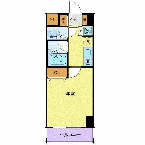 スカイコートお茶の水(1K/4階)の間取り写真