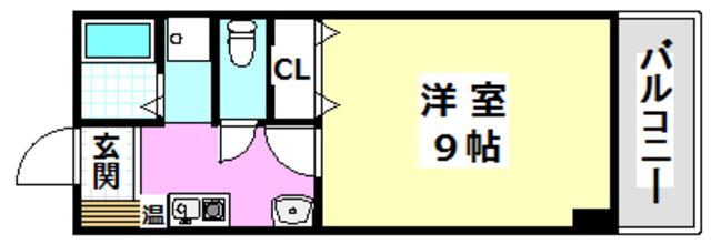 エクセレンスKU(1K/3階)の間取り写真