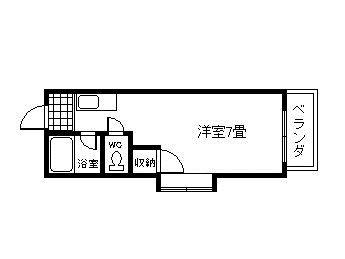 リキパレス(ワンルーム/5階)の間取り写真