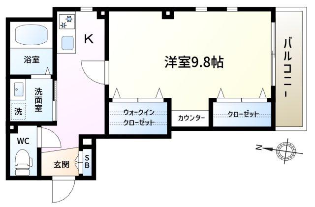 LOVE CAT(1K/1階)の間取り写真