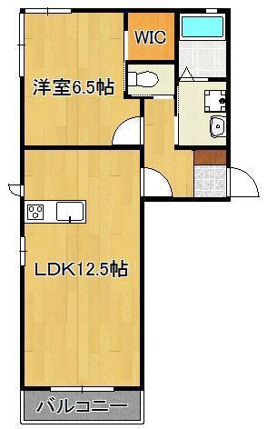 リーブル(1LDK/1階)の間取り写真