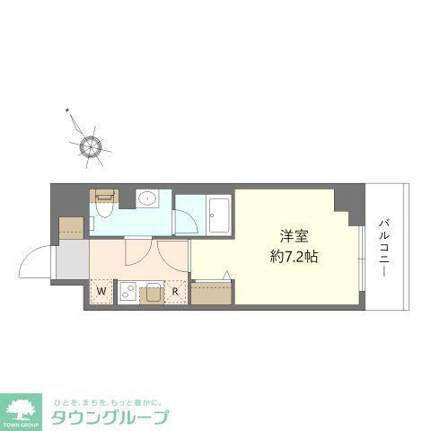 レジデンス船橋東中山(1K/5階)の間取り写真