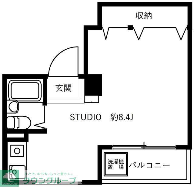 第2三誠ビル(ワンルーム/3階)の間取り写真