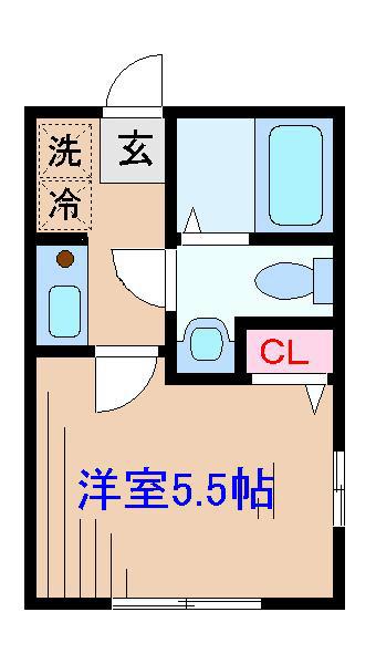 CORUJA(1K/1階)の間取り写真