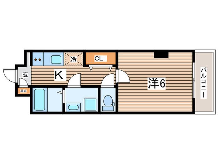 キカクハイツ(1K/3階)の間取り写真
