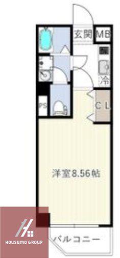 ES-GRANDE大阪同心(1K/10階)の間取り写真