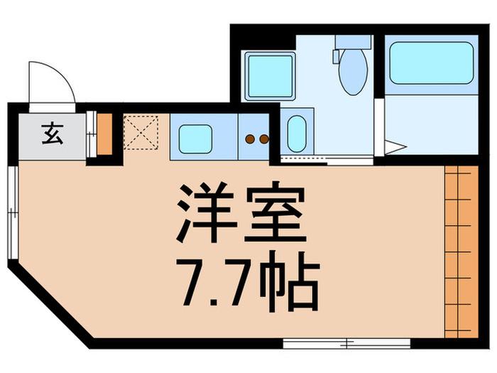 TIER CUBE HIGASHI-KANAGAWA(ワンルーム/5階)の間取り写真