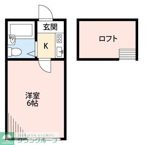 プラザドゥビンテージ(1K/2階)の間取り写真