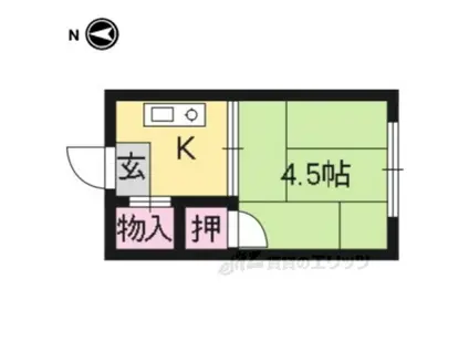 丹羽パンション(1K/3階)の間取り写真