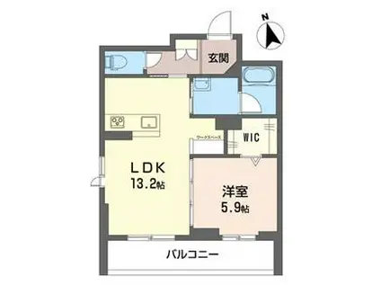 ラ・フレーズ(2LDK/3階)の間取り写真