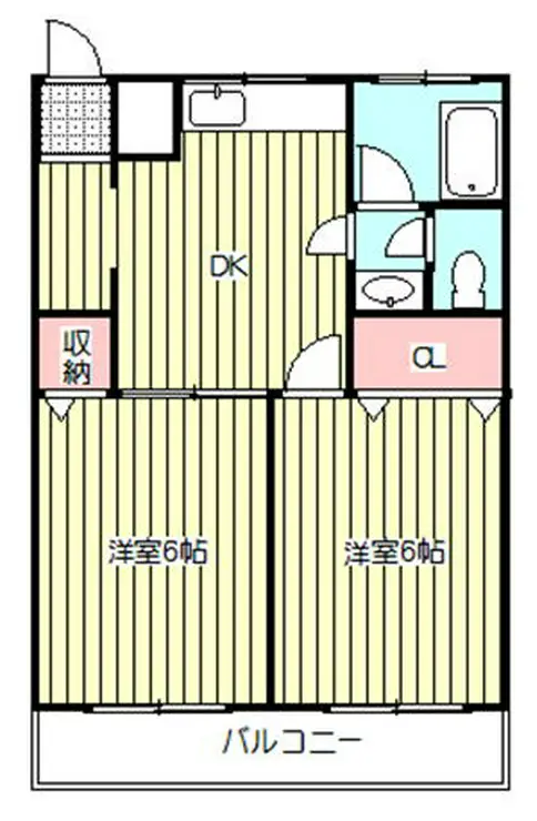 芝銀座ハイツ 2階階 間取り