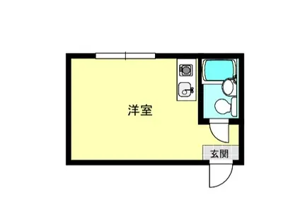 杉本スカイハイツ(ワンルーム/4階)の間取り写真