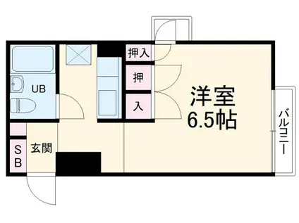 ARECX五井(1K/5階)の間取り写真