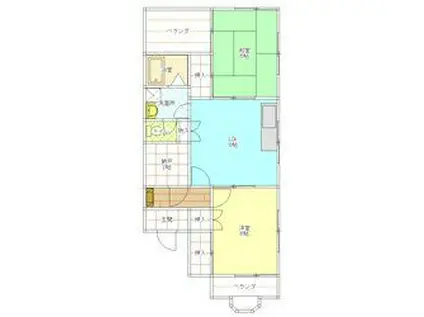 誠和ビル(2SDK/4階)の間取り写真