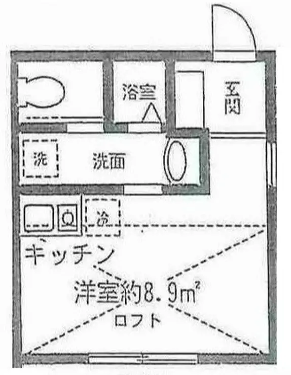 フェリーチェ上反町B棟 1階階 間取り