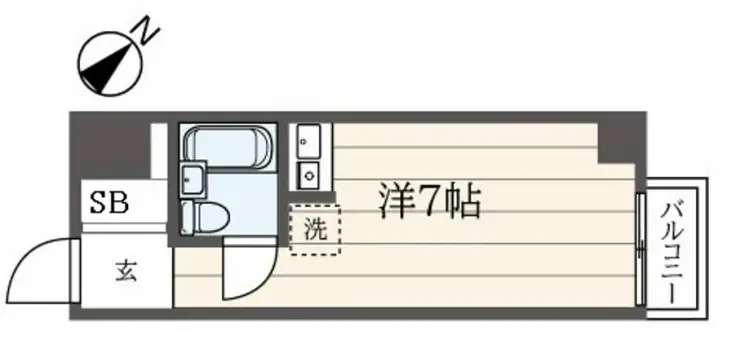 コスモ吉野町 2階階 間取り