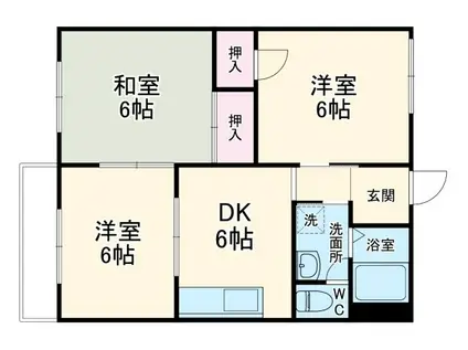 メゾンアルファー(3DK/3階)の間取り写真