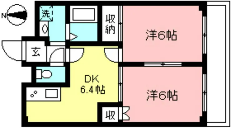コーポタナカA棟 3階階 間取り
