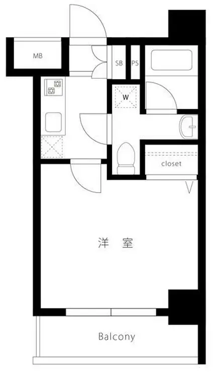 ヴェルステージ池袋 8階階 間取り
