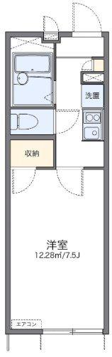 レオパレスプラスパ寿(1K/2階)の間取り写真