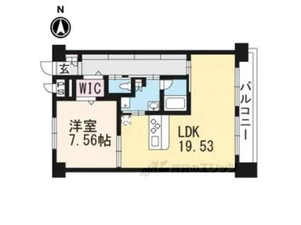 SCHILF神宮道(1LDK/4階)の間取り写真