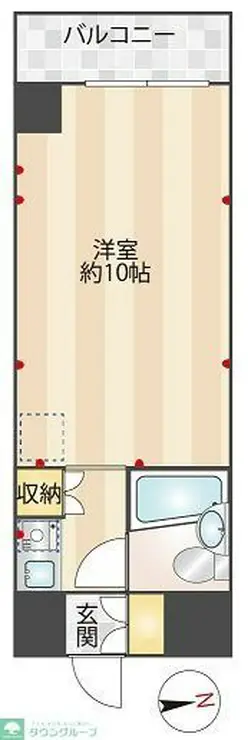 モンテベルデ芝大門 7階階 間取り