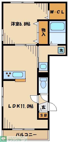 MAISON ALIVION メゾンアリビオ(1LDK/3階)の間取り写真