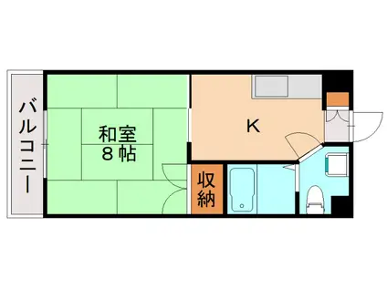 プレアール教育大前II(1K/3階)の間取り写真