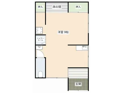 メゾンいづみ(1DK/1階)の間取り写真