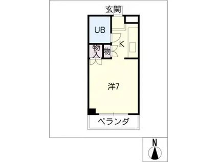 STARハイツ88(ワンルーム/2階)の間取り写真