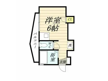 アーバンフラット本郷台(ワンルーム/3階)の間取り写真