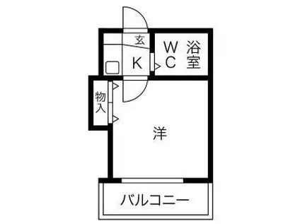 NF GRAN 中村公園(1K/2階)の間取り写真