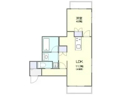 イースト SEDONA(1LDK/4階)の間取り写真