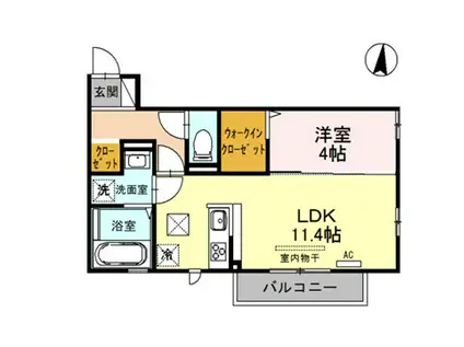 マーベラスコート(1LDK/2階)の間取り写真