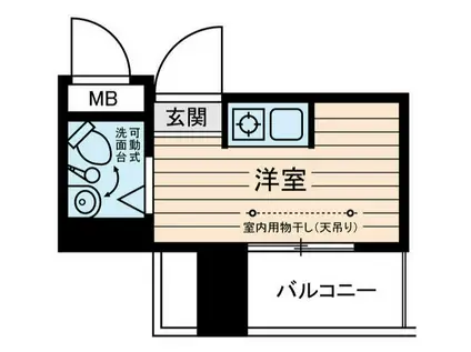 柳橋ビル(ワンルーム/5階)の間取り写真