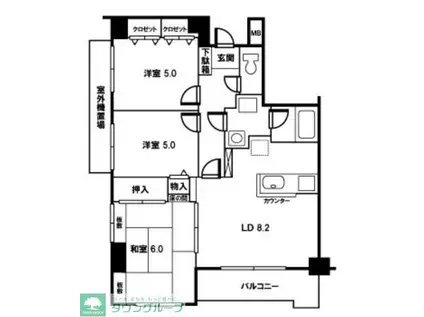 アン・リミエール(3LDK/3階)の間取り写真