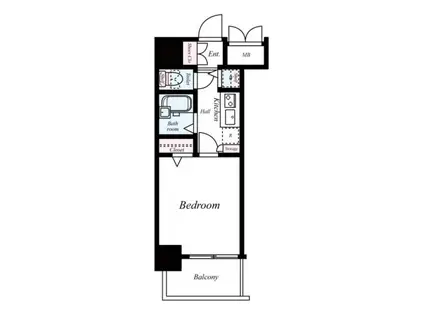 トーシンフェニックス田町(1K/3階)の間取り写真