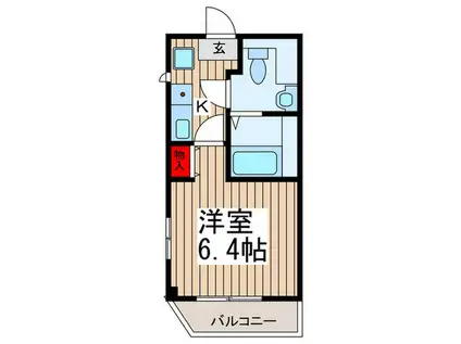 ルミナス(1K/3階)の間取り写真