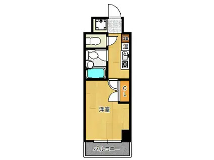 FORYOU塚本(1K/5階)の間取り写真