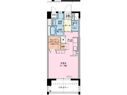 CHIC FORUM JYM (ワンルーム/2階)の間取り写真