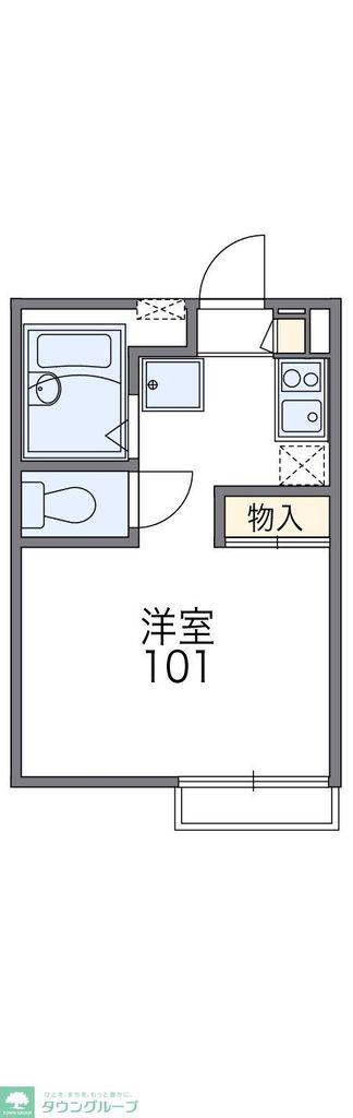 レオパレス日吉町(1K/2階)の間取り写真