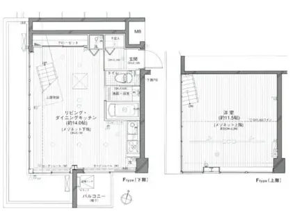 ラグジュアリーアパートメント森下(ワンルーム/4階)の間取り写真