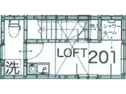 サークルハウス蓮根弐番館(ワンルーム/2階)の間取り写真