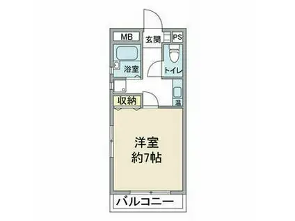 エクセル枇杷島(1K/3階)の間取り写真