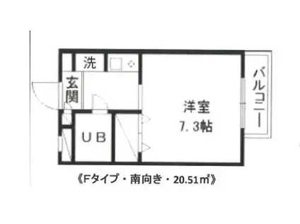 ジョイフル豊玉(1K/1階)の間取り写真