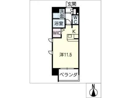 LAVITANAGOYA(ワンルーム/2階)の間取り写真