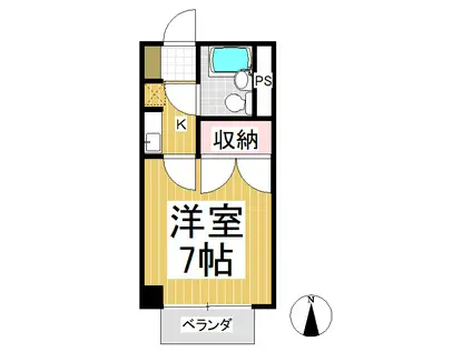 ファーストハイツ(1K/1階)の間取り写真