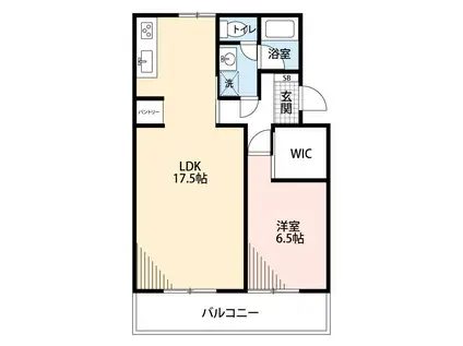 マンションカメリア I(1LDK/2階)の間取り写真